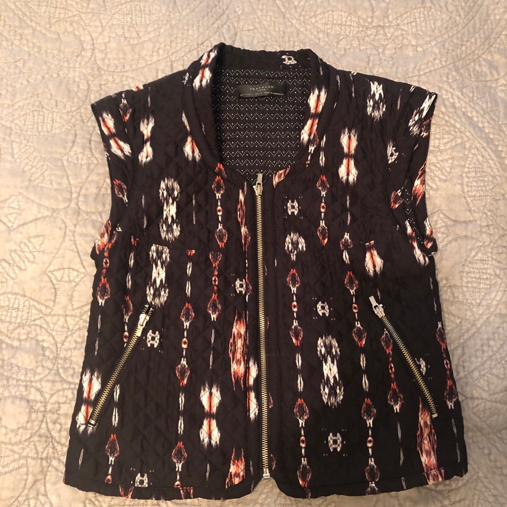 Zara Aztec print vest